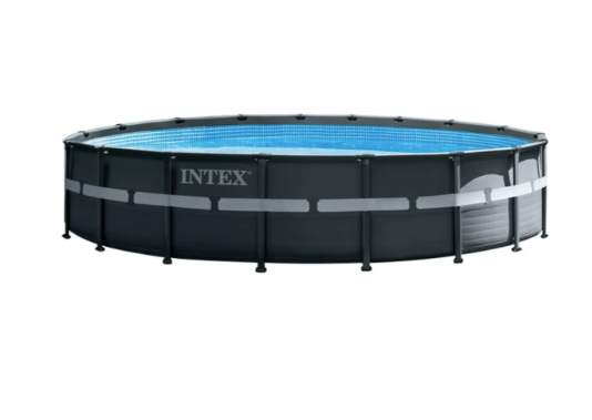 Piscina Estructural Ultra XTR Frame INTEX 549 x 132 cm, 26.423L, con Bomba de Arena, Escalera, Cobertor y Tapiz