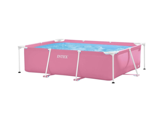 Piscina Estructural Rectangular INTEX 220 x 150 x 60 cm, 1.662L Rosada